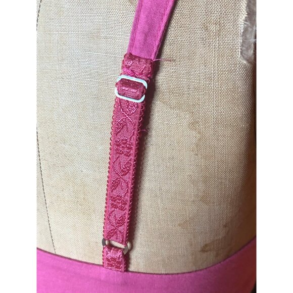 1990s-Y2K Vintage BETSEY JOHNSON NY New York Pink Cotton Sleeveless Dress with K - Picture 7 of 9